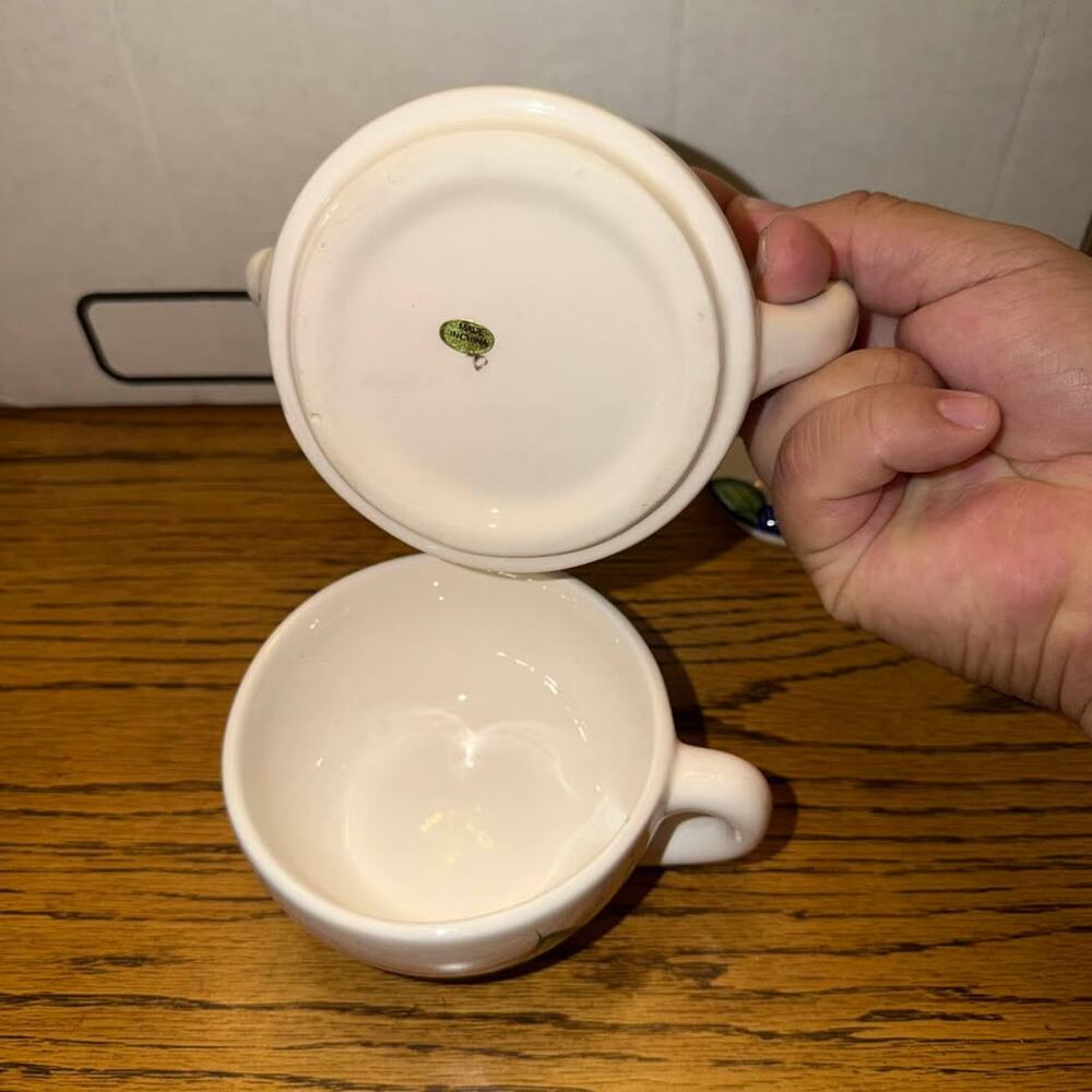 Ceramic Tea For One Set Blue Floral - Picture 7 of 10